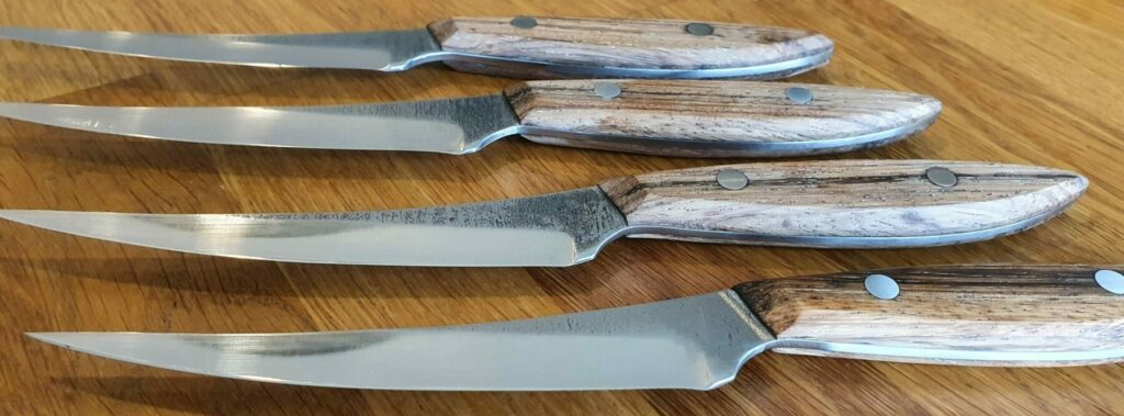 Knife scales zebrano